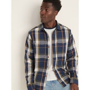 ✨Old Navy Regular-Fit Plaid Pocket Sz Medium Shirt✨